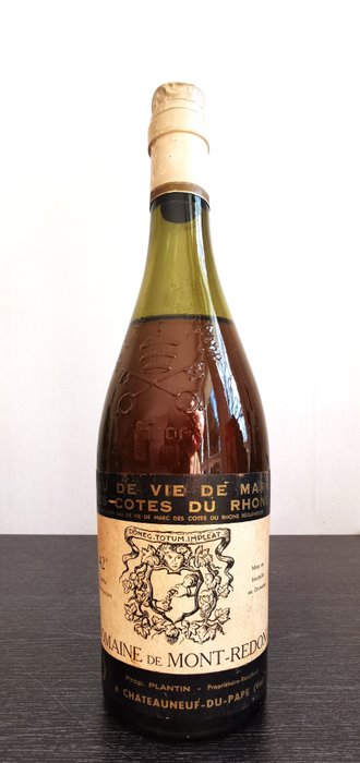 Domaine De Mont-Redon - Eau de Vie de Marc des Côtes du Rhone  - b. década de 1960 - 75cl