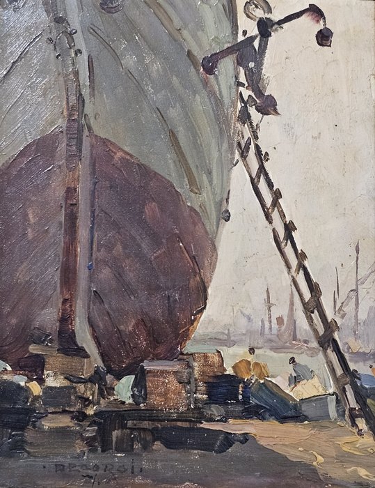 Nicolas De Corsi (1882 - 1956) - L'imbarco