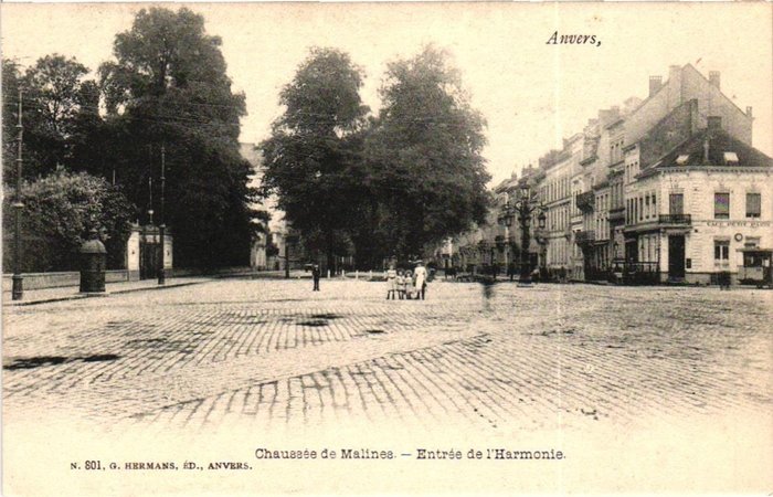 Bélgica - Ciudad y paisajes, Amberes - mejores mapas - Postal (168) - 1900-1930