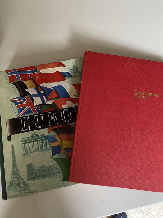 Europa 1946/1958 - Schaubek EUROPA Jugend Ausgabe 1959 + album z wkładką i towarzyszącymi znaczkami