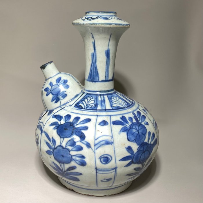 Kendi - blått och vitt - Porslin - Kina - Wanli (1573-1619)