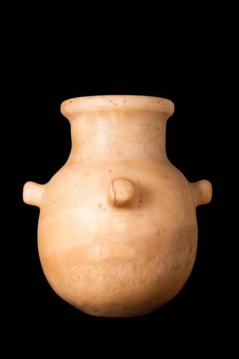 Sumerian Vas de piatră cu butoane proeminente - Fără rezervă!