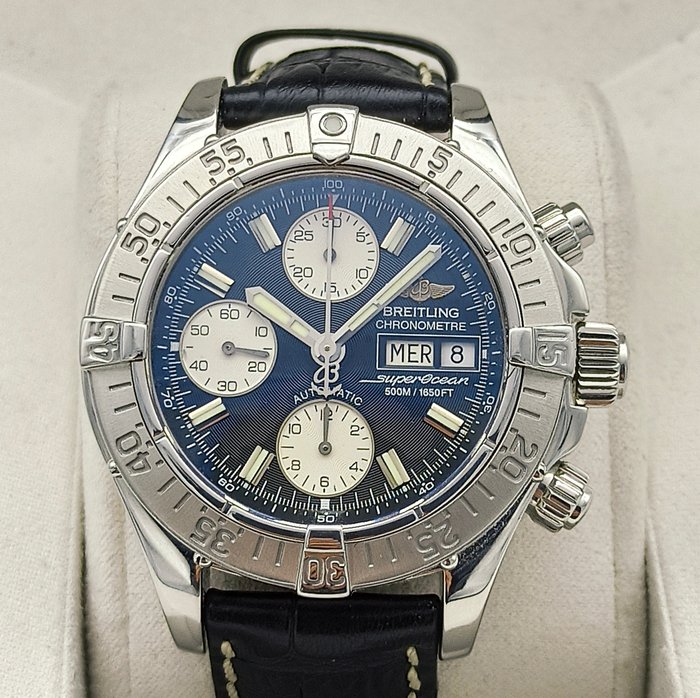 Breitling - SuperOcean Chronograph Automatic “Black Dial” - No Reserve Price - A13340 - Men - 2000-2010
