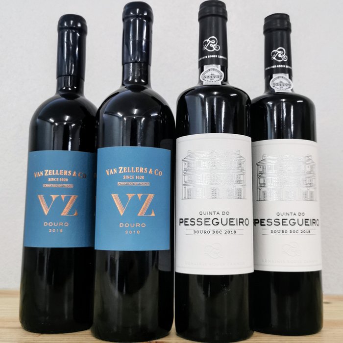 2018 Quinta do Pessegueiro & Van Zellers VZ - Douro DOC - 4 Flessen (0.75 liter)