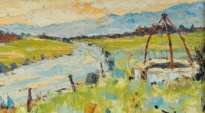 Robert Rouard (1910-2006) - Paysage au puits