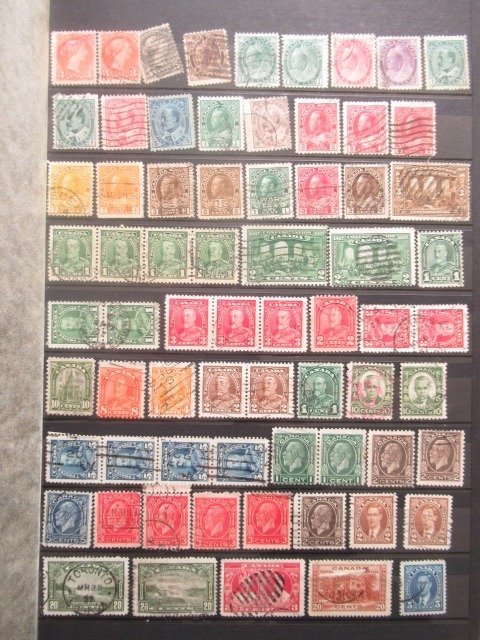 World  - Collection of stamps including Brazil for study and cancellations