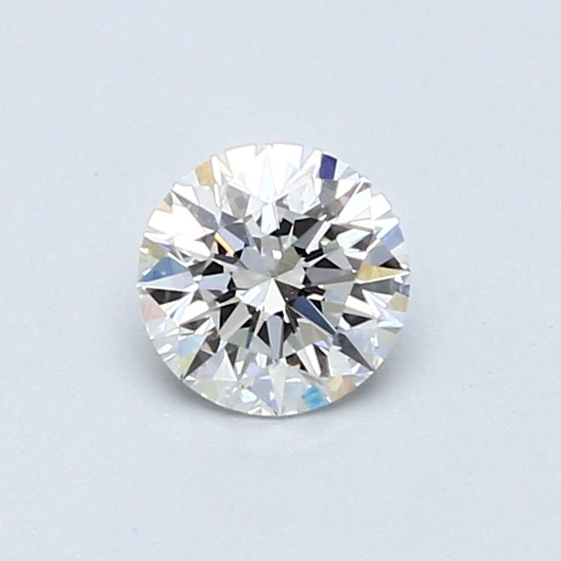 1 pcs Diamant - 0.51 ct - Rund, brillant - E - VS2
