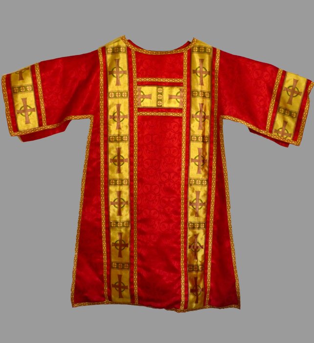 基督教物品 - 古董罗马达尔马提亚 - 古董 - 真丝, 缎子 - 1850-1900