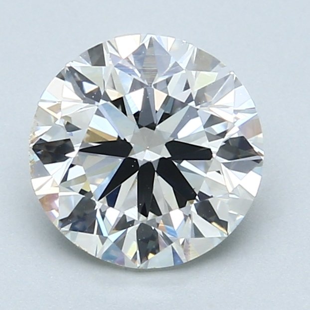 1 pcs Diamant - 2.00 ct - Rond, briljant - E - VS2