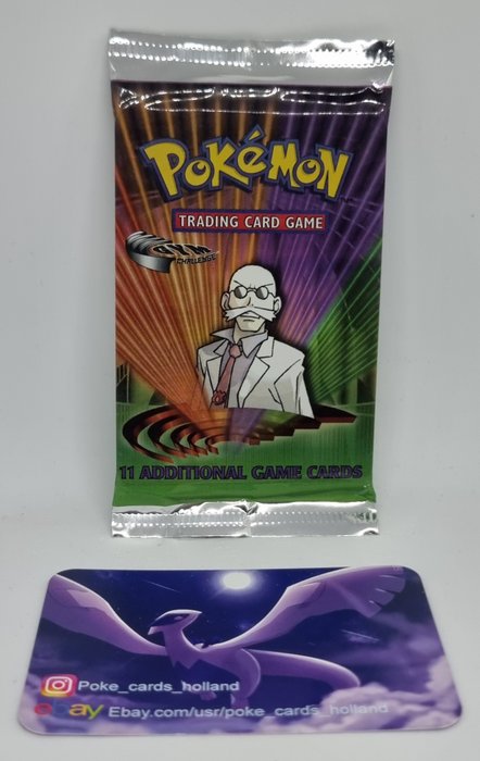 Wizards of The Coast - 1 Booster pack - Pokemon 21.4 Grams Gym Challenge Booster Pack Factory Sealed Blaine Artwork Mint Condition From Box