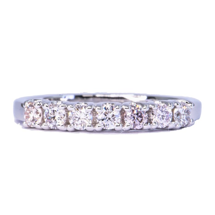 No Reserve Price - 0.51 ctw  Light Pink - Fancy Pink VVS1 to SI1 Ring - White gold -  0.51ct. Round Pink Diamond 