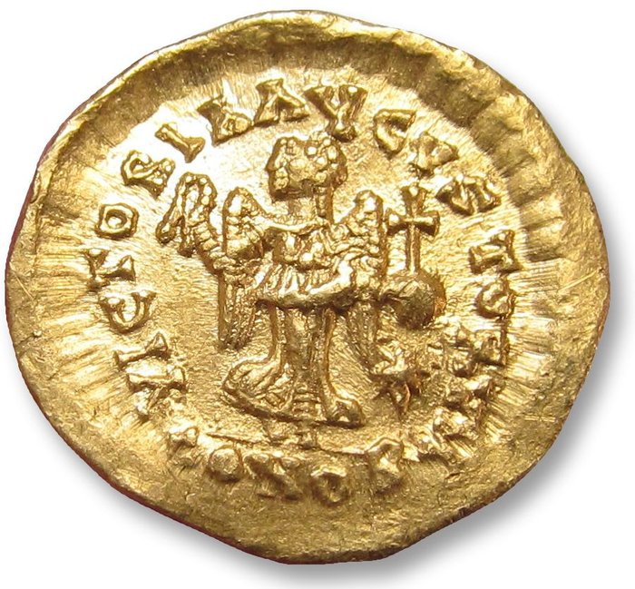 罗马帝国. Leo I the Thracian (AD 457-474). Tremissis Constantinople mint, 462-466 A.D.