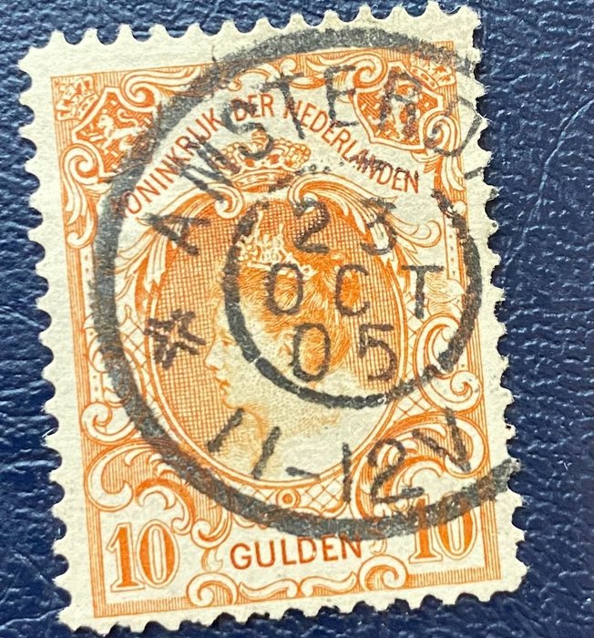 Holanda 1899 - Rainha Guilhermina 10 GLD - NVPH nr. 80