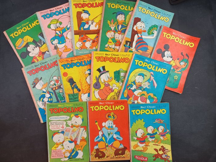 Topolino Libretto nn. 287/299 - 13 Comic - Erstausgabe - 1961