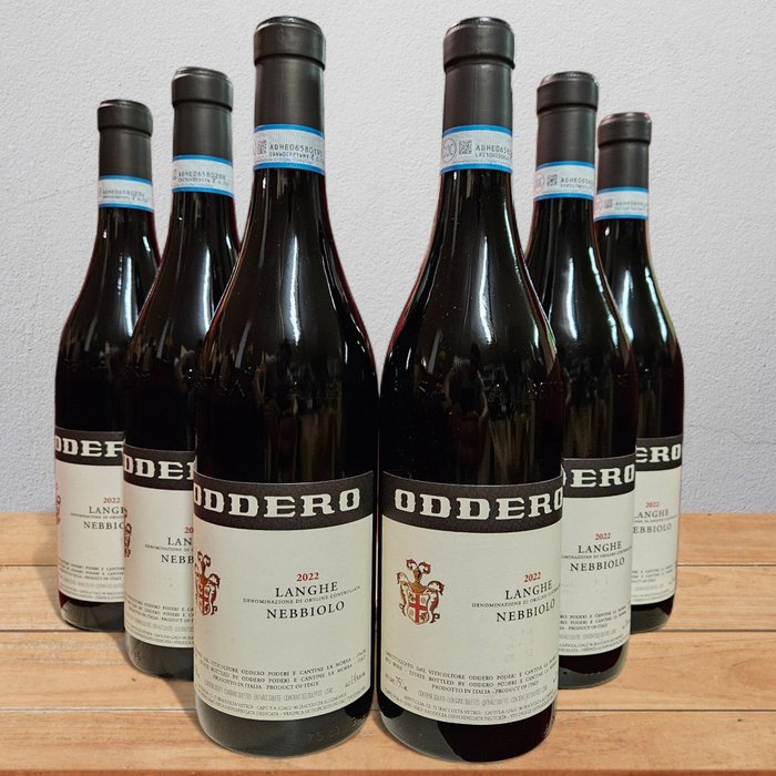 2022 Oddero, Nebbiolo - Piemont DOC - 6 Flaschen (0,75 l)
