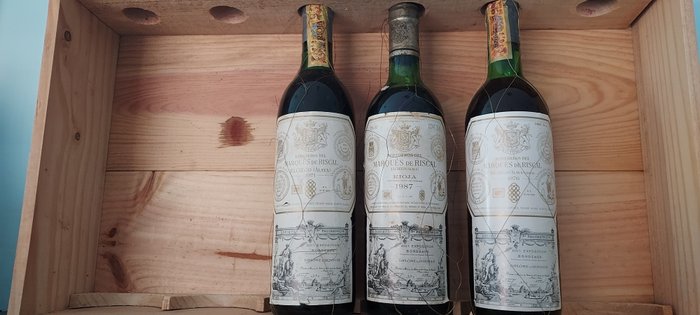 1971, 1976 & 1987 Marqués de Riscal - Rioja - 3 Flaschen (0,75 l)