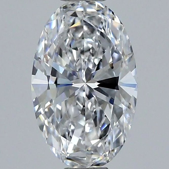 1 pcs Diamant - 0.90 ct - Oval - D (fargeløs) - IF (feilfri), *No Reserve Price*