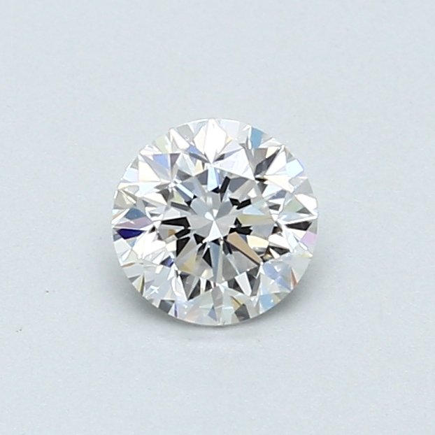 1 pcs 钻石 - 0.50 ct - 圆形、明亮式 - D (无色) - VVS1 极轻微内含一级