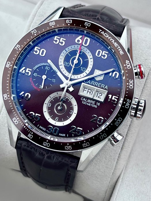 TAG Heuer - Carrera Calibre 16 Automatic Chronograph Braun Day/Date  - - CV2A12 - 男士 - 2011至今