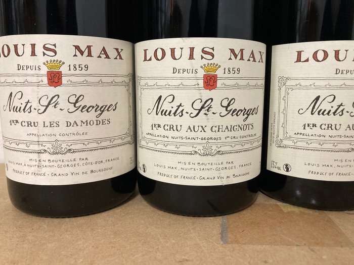 2015 Nuits St. Georges 1° Cru "Les Damodes " & 2016  x 2 "Aux Chaignots" - Louis Max - Burgund - 3 Flaschen (0,75 l)