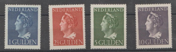 Niederlande 1946 - Königin Wilhelmina 'Konijnenburg' - NVPH 346/349