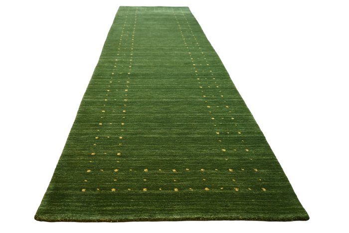 長綠色 Gabbeh - 未使用 - 長條地毯 - 290 cm - 85 cm