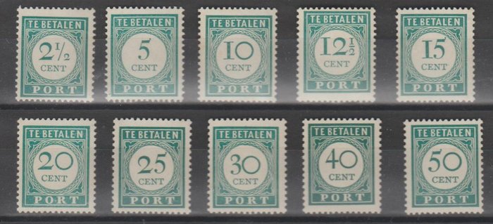 庫拉索 1948/1949 - 郵票 - NVPH P34/P43