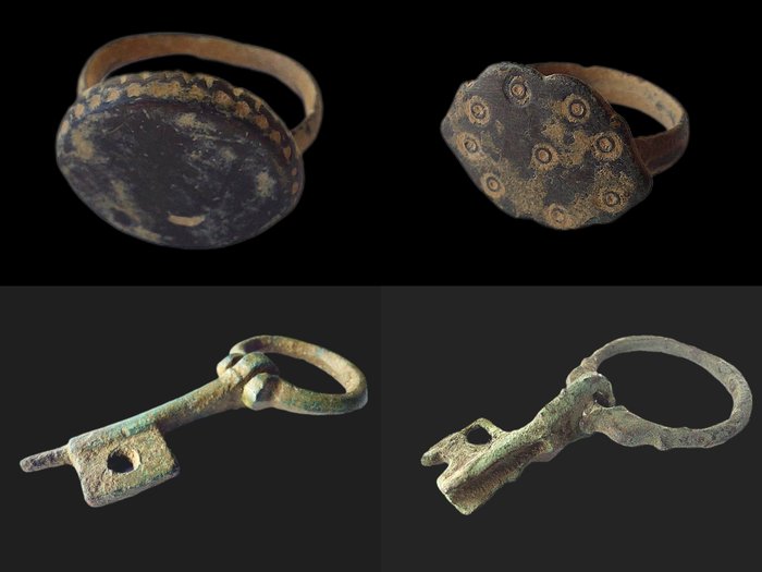 Byzantinisch Schlüsselübergabe und 2 Ring