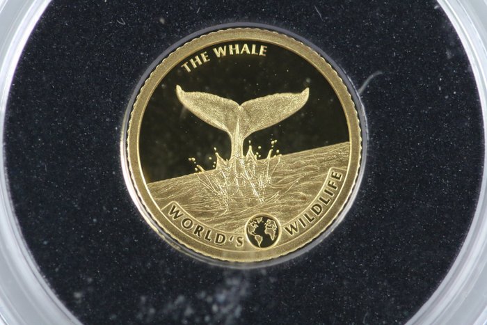 Congo. 10 Francs 2020 Wildlife - The Whale, (.999) Proof  (Sin Precio de Reserva)