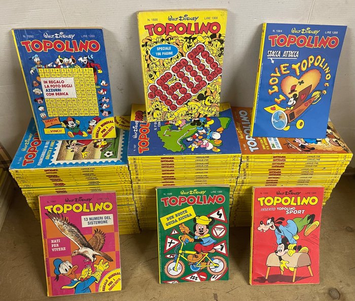 Topolino 1501/1600 completa - Sequenza completa - 100 Comic - Første udgave - 1984/1986
