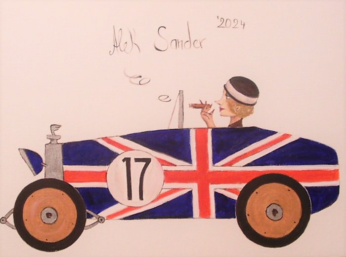 Alek Sander (XX-XXI) - Alek Sander Madame Cohiba im Bugatti Oldtimer mit Zigarre Rallye durch England