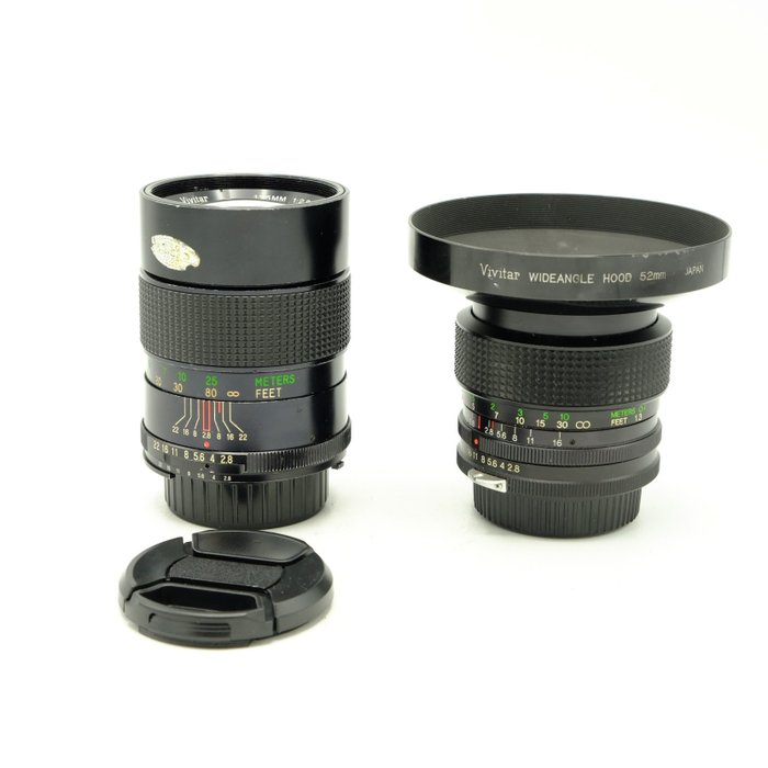 Vivitar 135mm F2.8  + Vivitar  35mm F2.8 (beide voor Nikon)   (7611) Zoomobjektiv