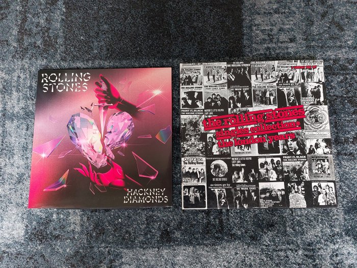 Rolling Stones - Hackney Diamonds, Singles Collection - The London Years - Vinylskiva - Olika pressningar (se beskrivning) - 1989