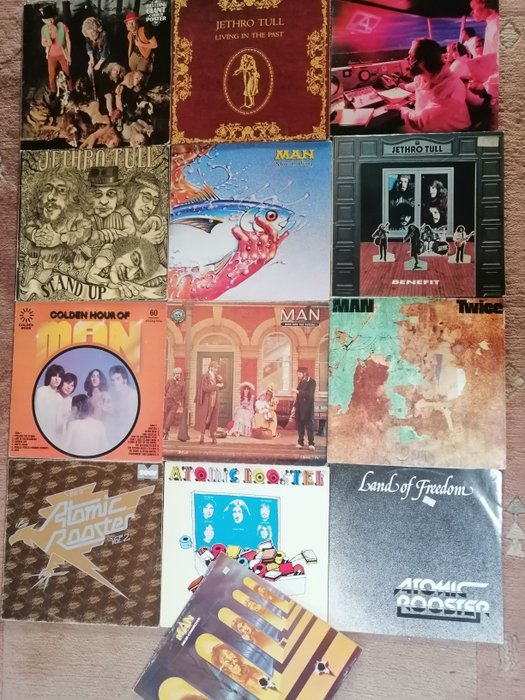 Atomic Rooster , MAN . Jethro Tull - Vários títulos - Disco de vinil - 1968