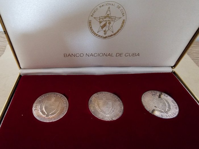古巴. 5 Pesos 1981 Proof set  (没有保留价)