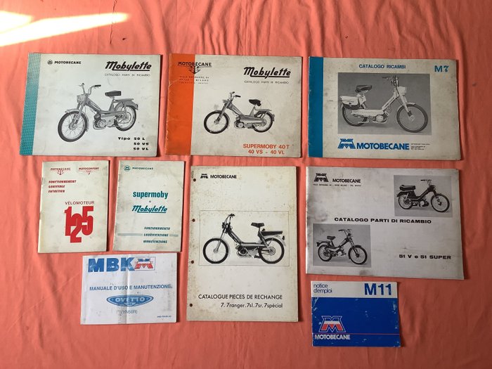 Manuali officina, manuali uso manutenzione Motobecane - 1969-1975