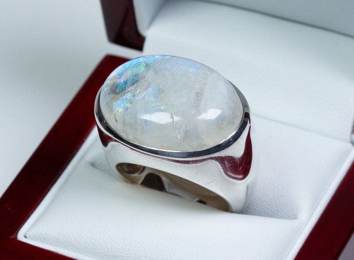 Zonder Minimumprijs - Mondstein Ring - 925 zilver 