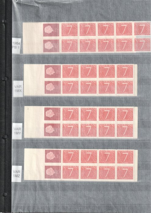 Pays-Bas  - Collection et stock de carnets de timbres