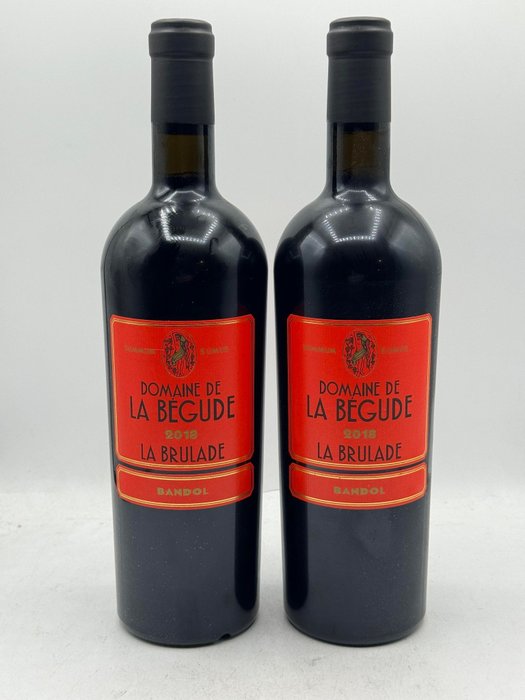 2018 Domaine de La Bégude, Bandol Rouge "La Brulade" - Provença - 2 Garrafas (0,75 L)