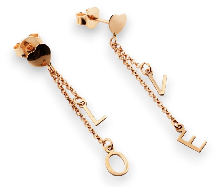 No Reserve Price - Earrings - 18 kt. Rose gold
