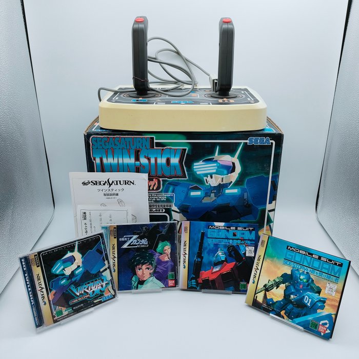 Sega - TwinStick & Set of 4 software titles set - From Japan - Sega Saturn - 電動遊戲 (5)