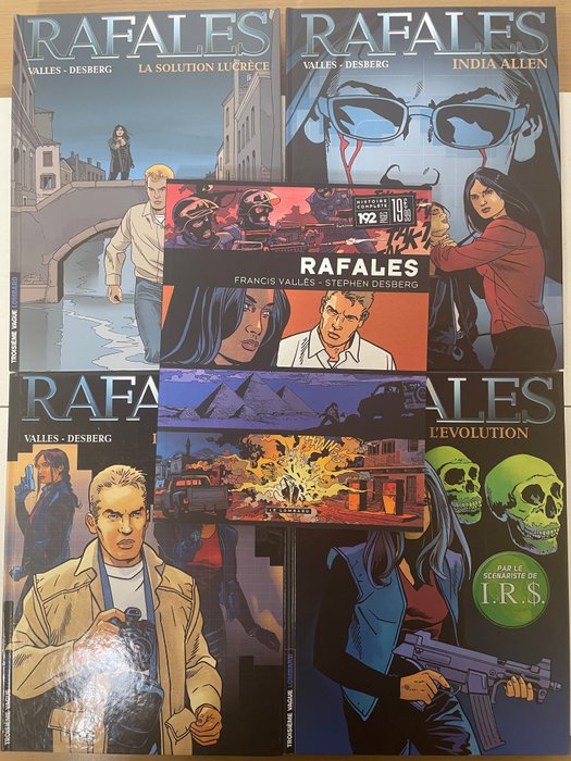 Rafales T1 à T4 + Intégrale - 4x C + B - Série complète - 5 Albums - First edition - 2005/2013