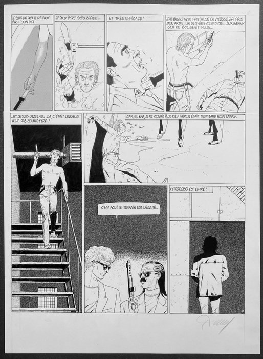 Renaud - 1 Original page - Jessica Blandy T13 - Lettre à Jessica - 1997