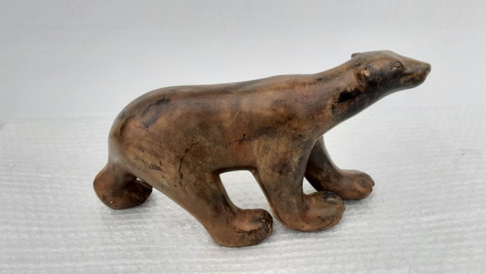 P. Chenet - Figuur - Ijsbeer - 33 cm - Brons