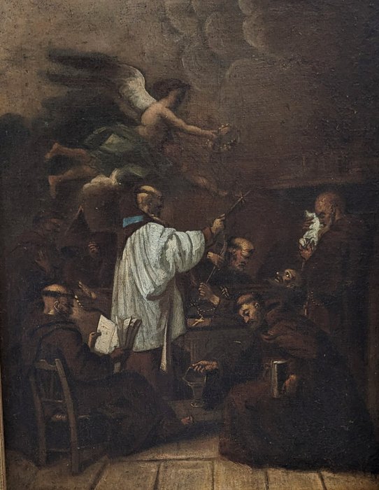 Ecole européenne (début XIX) - La mort de Saint François
