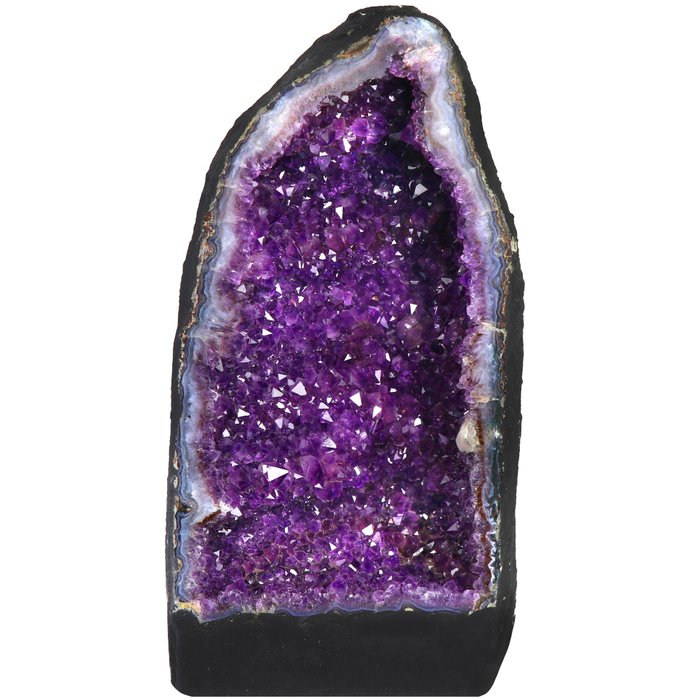 無保留 - AA 品質 - 'Vivid' 紫水晶 - 37x18x18 cm - 晶洞- 9 kg