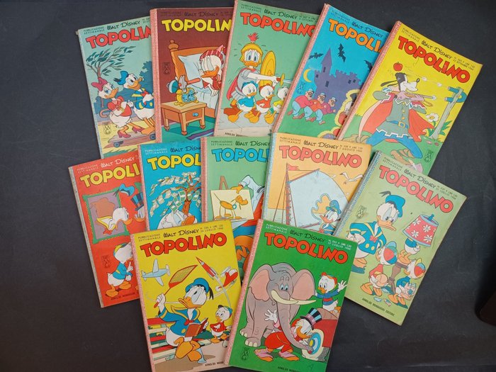 Topolino Libretto - 12 Comic - Første udgave - 1966