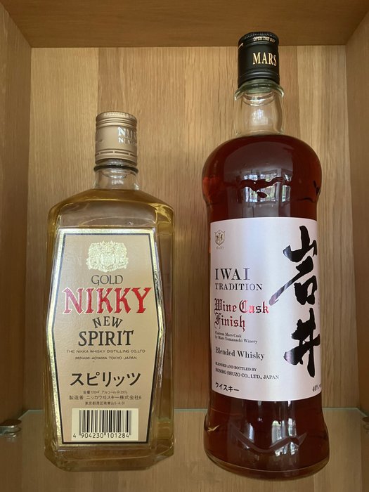 Nikka Gold New Spirit & Mars IWAI Tradition  - 750毫升, 720ml - 2 bottles