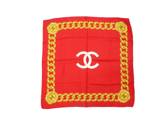 Chanel - 31 Rue Cambon Paris Gold Chain & CC Logo - Halstuch