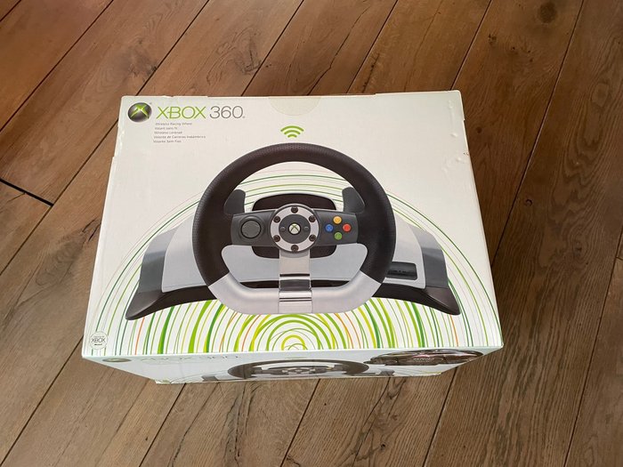 Microsoft - Xbox 360 Wireless Racing Wheel - Videospilkonsol - I original forseglet æske